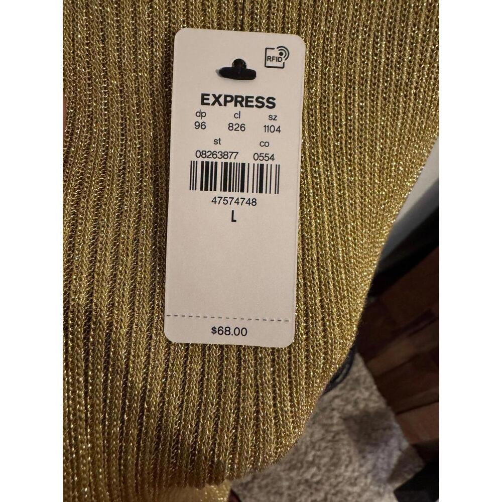 Gold glitter express tank top - Picture 3 of 5
